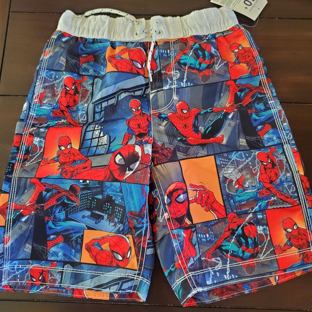 Gap Marvel swimming trunks, Spiderman, kid size 10, new with tag